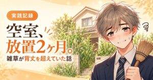 実践記録：空室を放置2ヶ月、雑草が背丈を超えていた話（ほがらか大家）